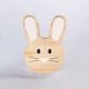 Handcrafted Pine Wood Rabbit Face Knob